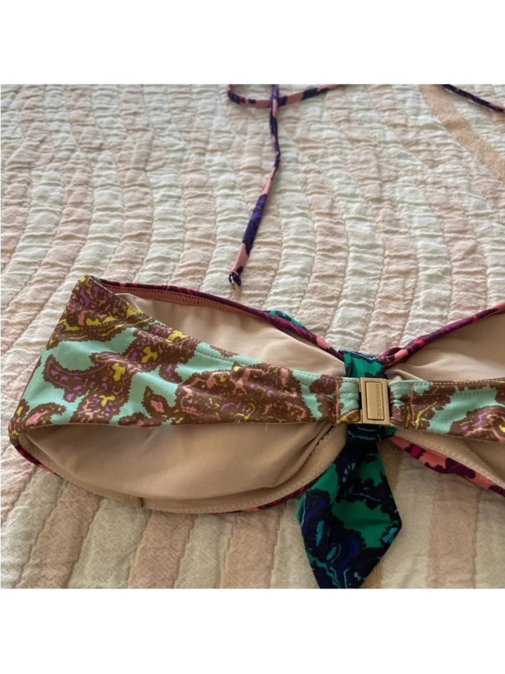Zimmermann Paisley Print Bikini Set - Pink, Purple, Orange, Green